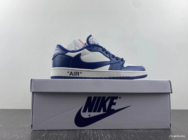 1 JORDAN SCOTT AIR CUSTOM X DM7890-101 TRAVIS X OFF-WHITE 1001